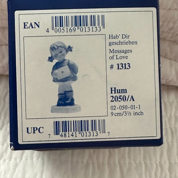 Porcelain Figurine Goebel Hummel " Messages of Love " #1313 Boxed 2050/A 1997 - Picture 9 of 12